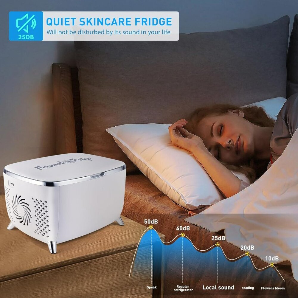 Personal 6 Liters Mini Skincare Fridge, Cosmetic Fridge, Portable Makeup Cooler - Picture 6 of 6